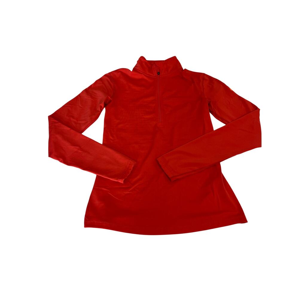 Nike Dri-FIT Red Orange 1/2 Zip Long Sleeve Running Pullover Women’s M